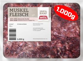 100% Rind - Muskelfleisch nur grob gewolft